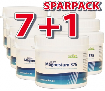 Magnesium 375 Zitrone (8 Dosen je 300 g)